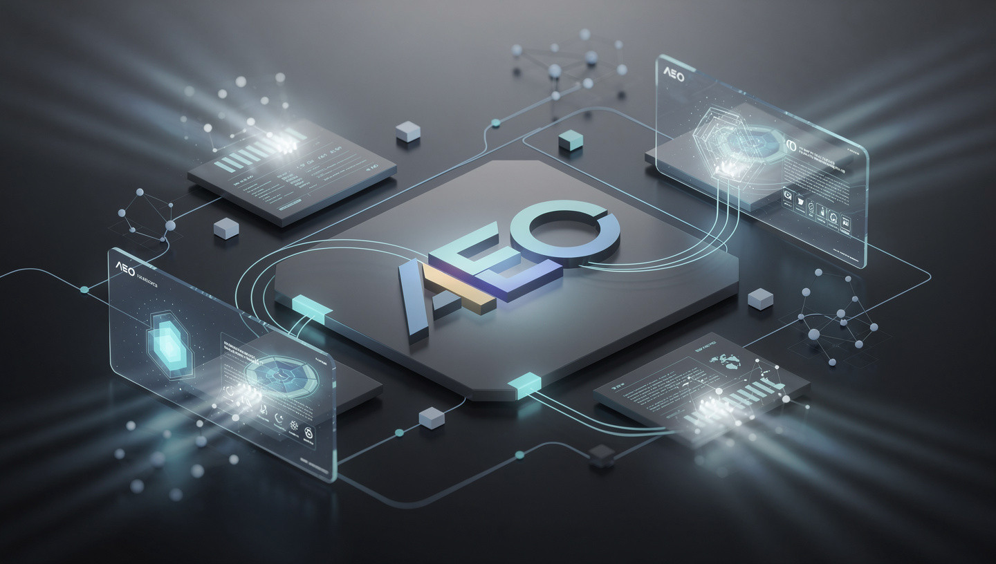 Technologie-Logo mit Datenverbindungen