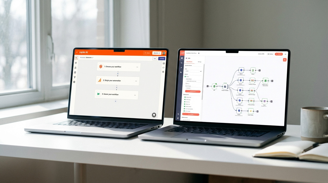 Vergleich n8n KI-Automatisierung vs. Zapier AI für E-Mail-Marketing