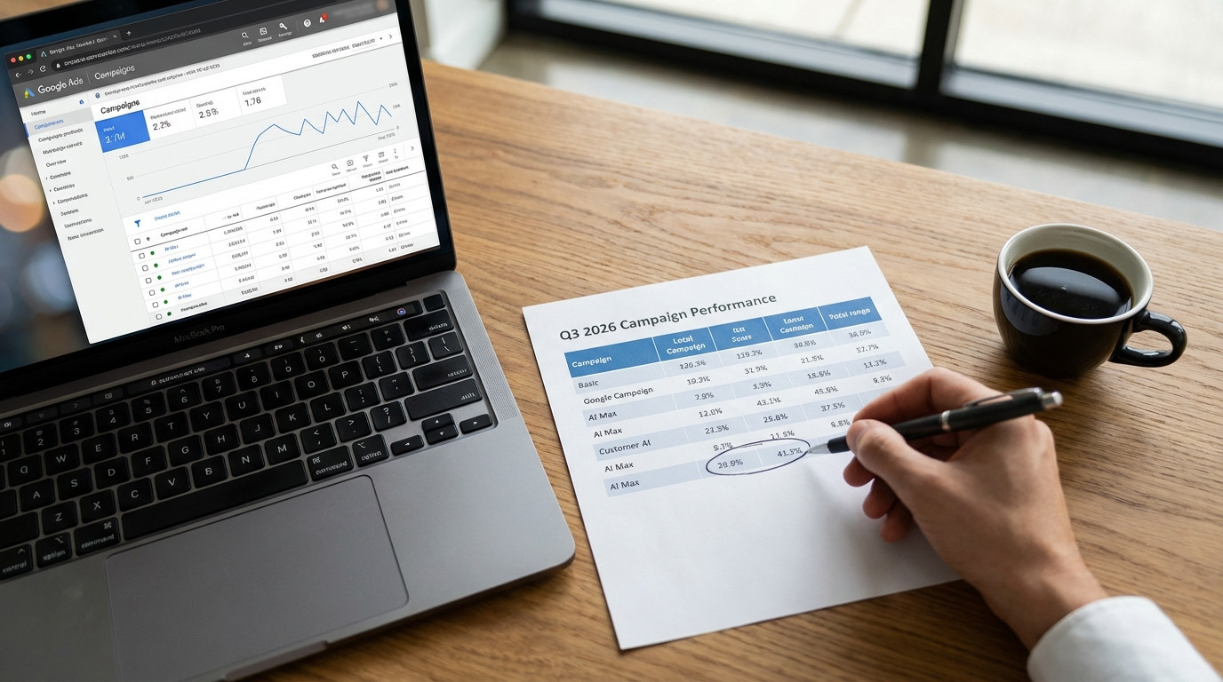 Google Ads Kampagnentypen im Vergleich – AI Max Search, Performance Max, Standard Search