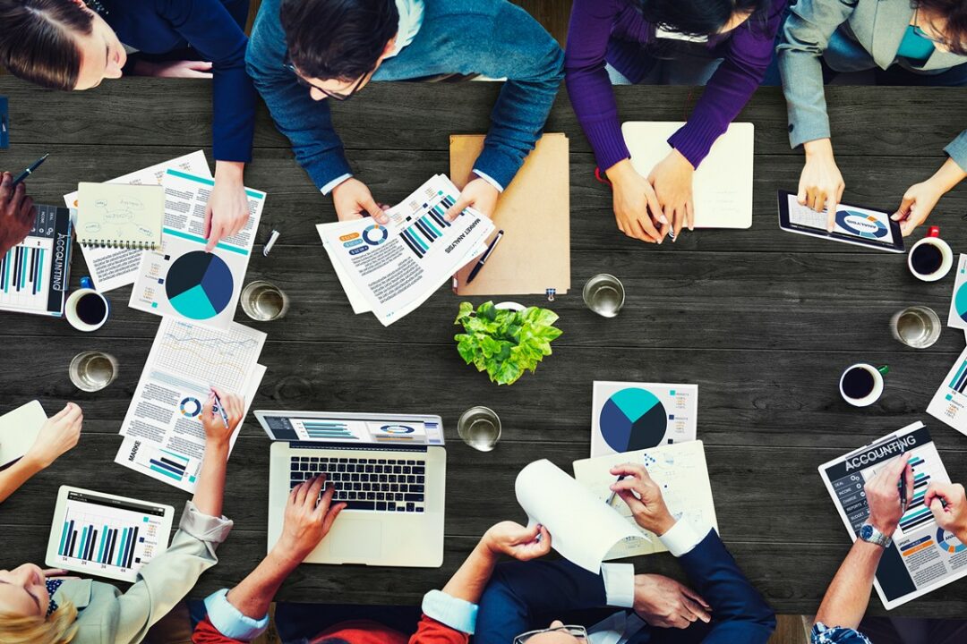 Brainstorming eines Marketing-Team