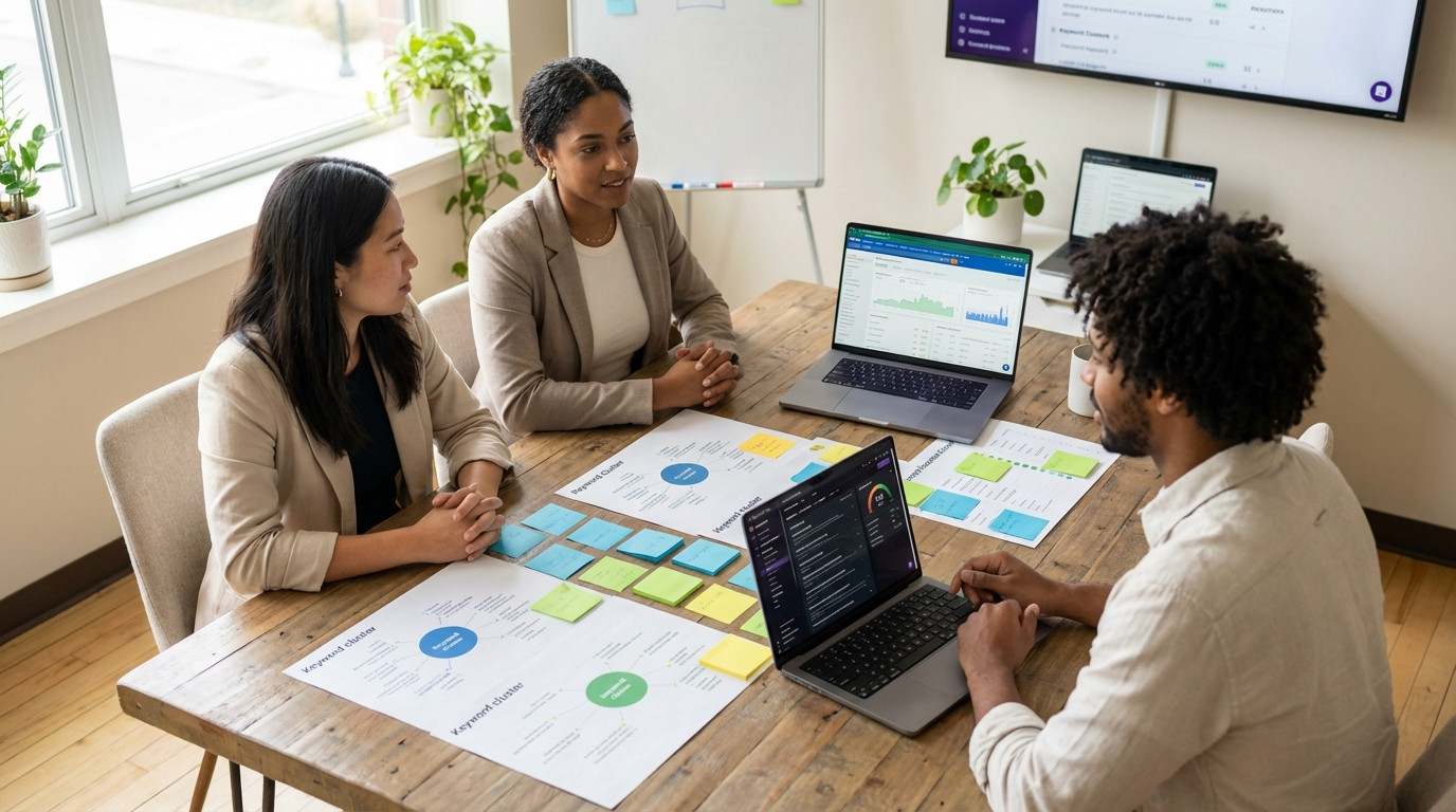 KI-SEO Praxisbeispiele: Keyword-Clusterung, Featured Snippets und Content-Skalierung im Vergleich