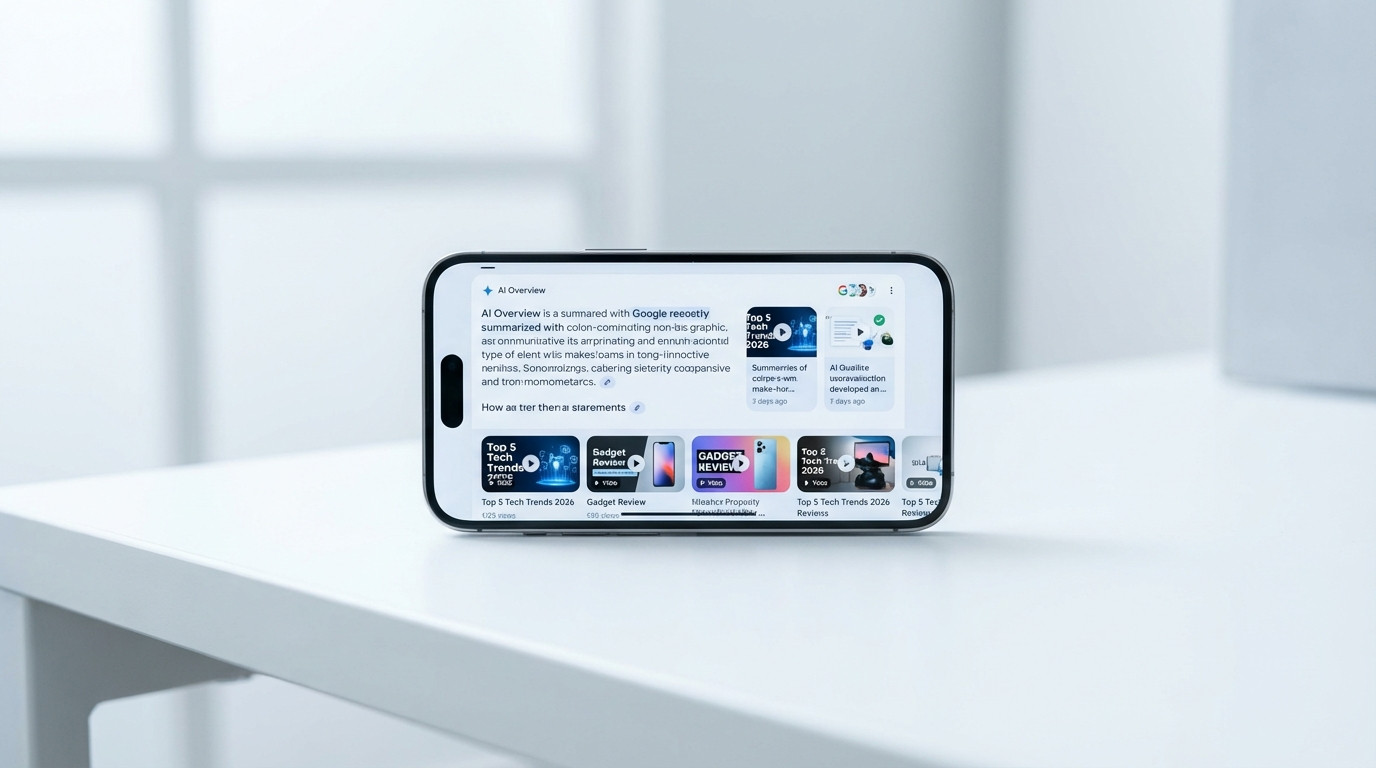 AI-Overview in Google SERP verdrängt organische Video-Snippets nach unten
