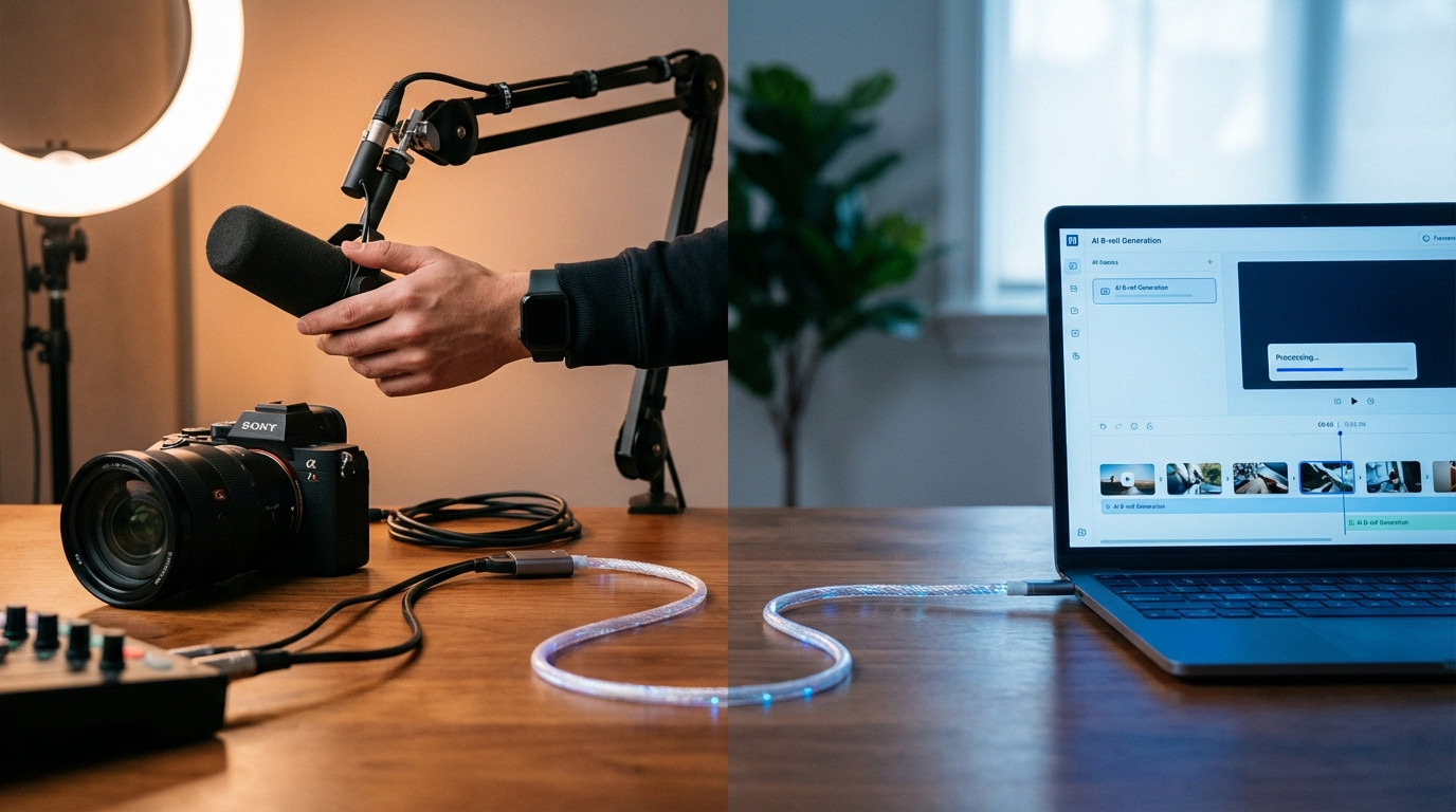 Hybrid-Video-Produktion: Mensch und KI-Tool kombiniert für SEO-optimierte Videos
