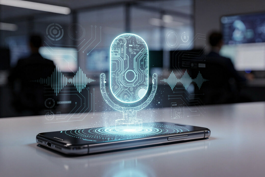 Smartphone mit holographischem Mikrofon