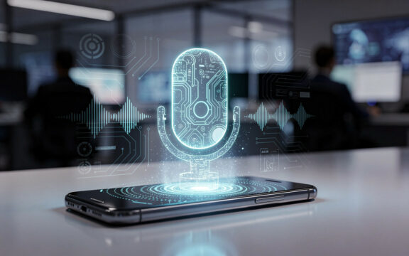 Smartphone mit holographischem Mikrofon