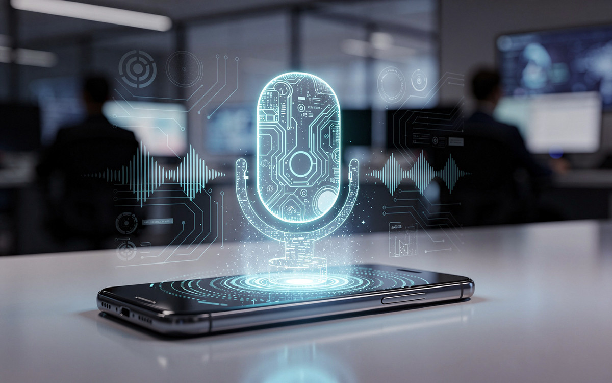 Smartphone mit holographischem Mikrofon