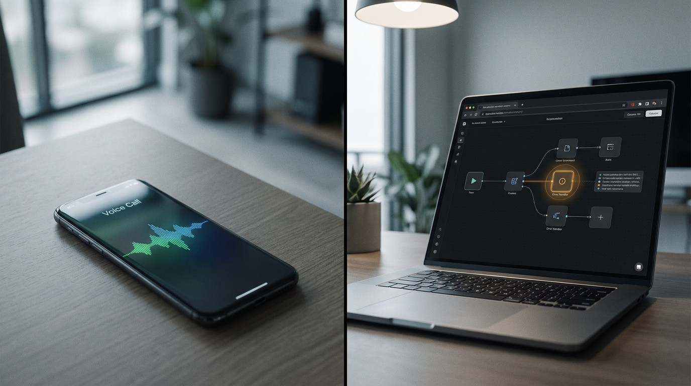 n8n Error-Trigger-Node mit Exponential Backoff und Human-Handover-Logik im Voice Agent