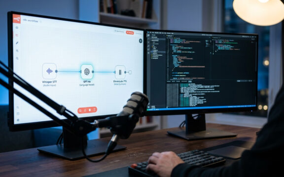 Voice Agent n8n Architektur: STT-LLM-TTS-Stack im Überblick für WooCommerce