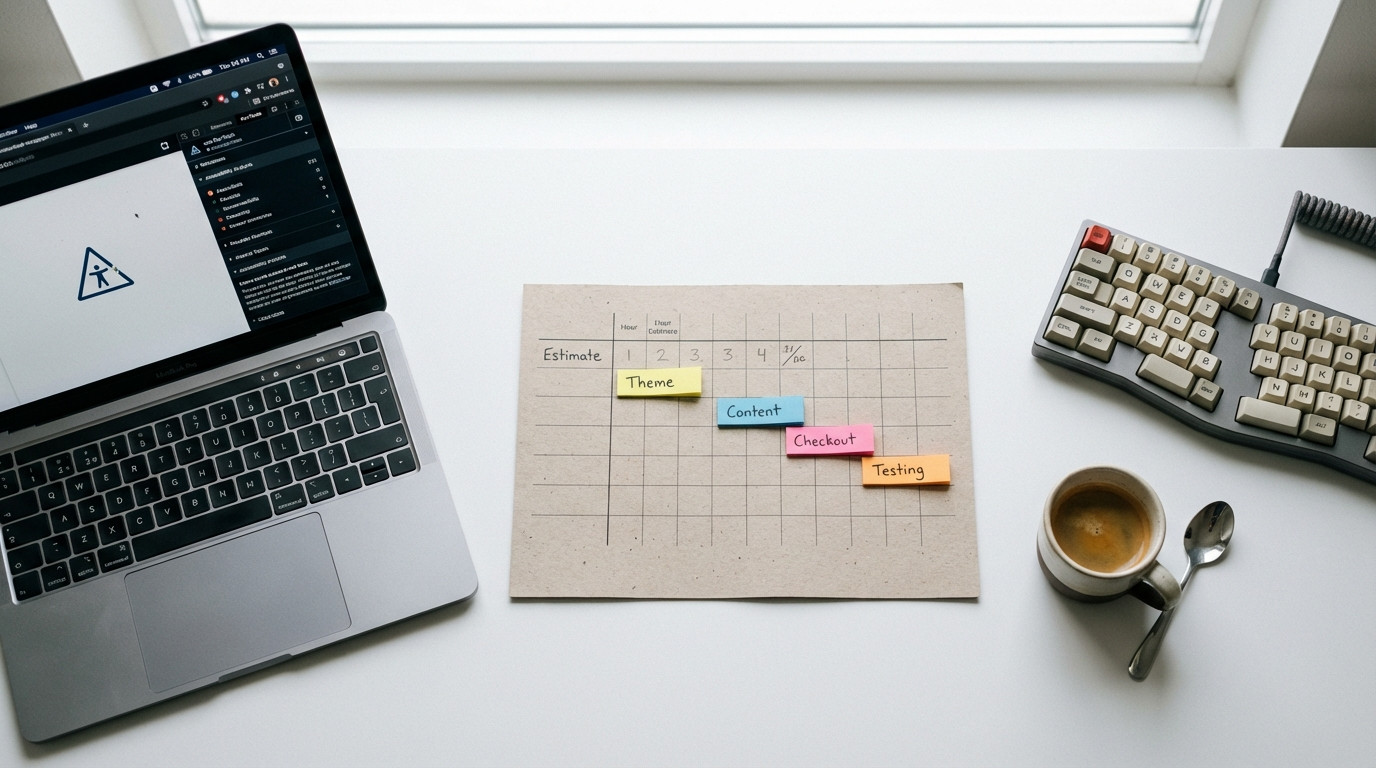 Aufwandsschätzung für WordPress Accessibility Optimierung nach Projekttyp und Komplexität