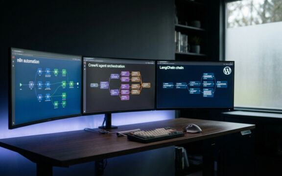 WordPress Multi-Agenten-Systeme Vergleich: n8n, CrewAI und LangChain im Überblick 2026