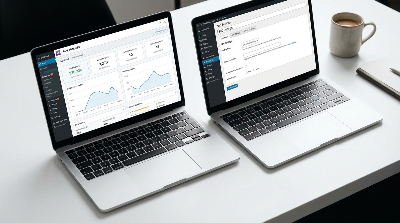 WordPress SEO Plugins für Voice Search – Rank Math, SEOPress und Schema Pro im Vergleich für Sprachsuche-Optimierung
