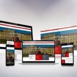Responsive Website auf verschiedenen Geräten