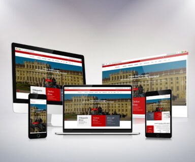 Responsive Website auf verschiedenen Geräten