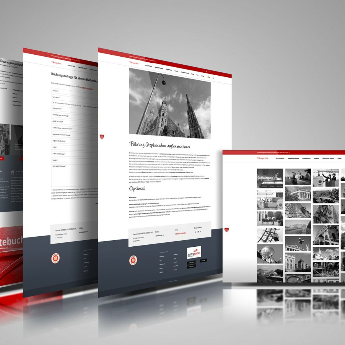 Webdesign Beispielprojekt Führungen Wien