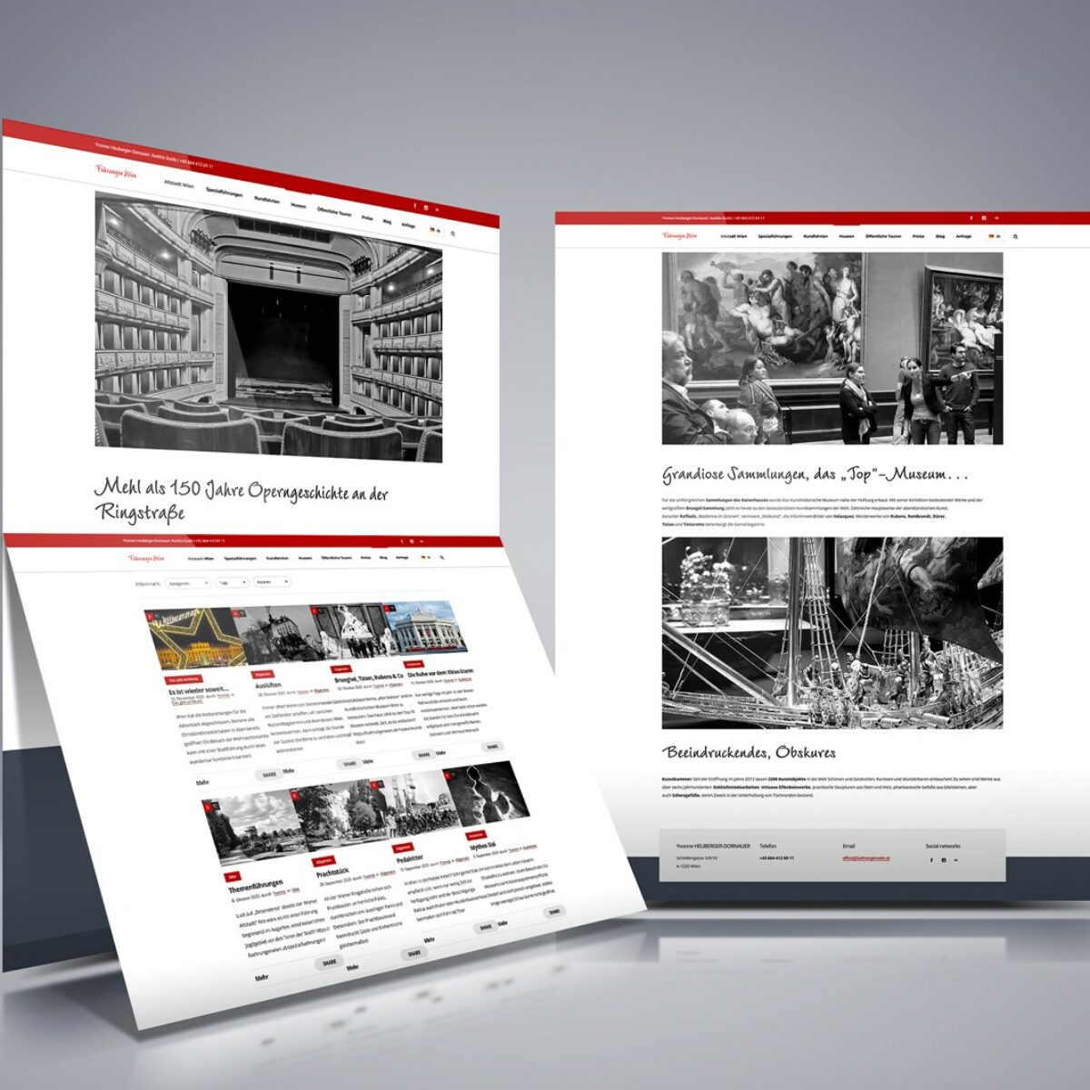 Webdesign Beispielprojekt Führungen Wien