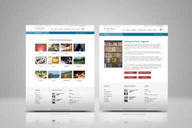 Webdesign Beispielprojekt Buchhandlung beim Augarten
