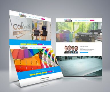 Webdesign Beispielprojekt Druckerei Color4life