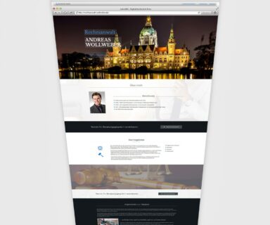 Webdesign Beispielprojekt Rechtsanwalt Andreas Wollweber